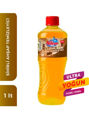 Nilem Sihirli Ahşap Temizleyici 1 L Ultra Yoğun Kıvamlı Formül Ferah Koku ile Derinlemesine Temizlik