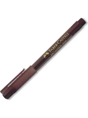 Faber Castell Broadpen Fineliner 1554 Koyu Kahve 10’lu Paket