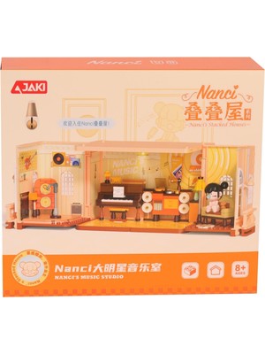 Vagon HK133 Jaki Büyük Yıldız Müzik Odası 256 Parça Block Oyuncak