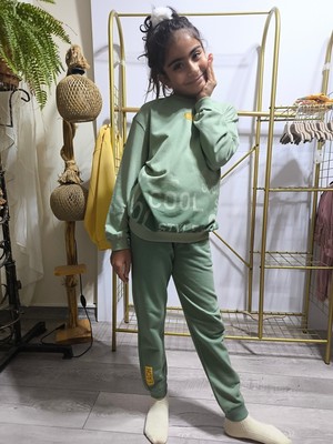 Şimo Butik Erkek Kız Çocuk Alt Üst Takım Unisex Uzun Kollu Eşofman Rahat Spor Şık Modern Tasarım Ribanalı