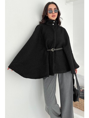 Noa Noa Kadın Kemerli Panço Kaban – Güçlü & Sofistike Stil