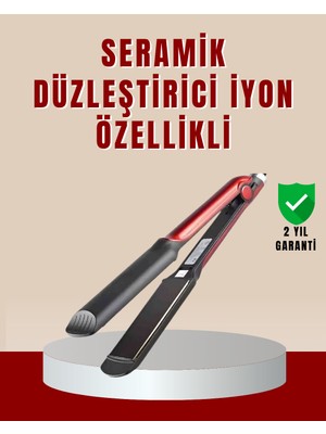 İlanib Ticaret Profesyonel Saç Düzleştirici – 360° Döner Kablo ve Kompakt Tasarım