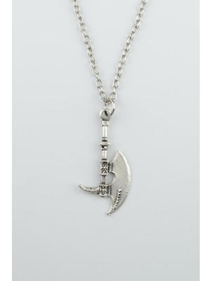 IDR Balta Gümüş Kaplama Düz Zincir Kolye