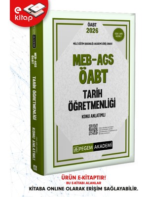 2026 Meb-Ags Öabt Tarih Öğretmenliği Konu Anlatımlı E-Kitap