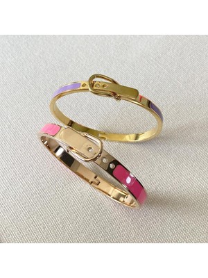 Necati Gün Mineli Rose Gold Ikili Çelik Kelepçe