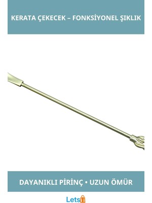 Letsii Şık Pirinç Kerata Çekecek Ergonomik Tasarım Ayakkabı Aksesuarı