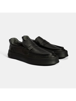 Desa Erkek Siyah Deri Loafer