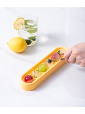 Ditmo Kitchen Ware Silikon Küre Buz Kalıbı / Viski, Kokteyl ve Kahve İçin Yuvarlak Buz Yapma Aparatı