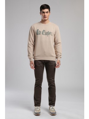 Lee Cooper Harry Normal Bel Düz Kesim Düz Paça Haki Erkek Pantolon
