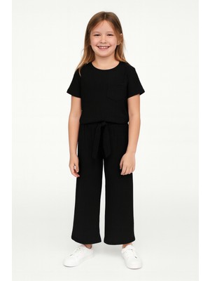 HÇM Kız Çocuk Pijama Altı Beli Lastikli Rahat Kalıp