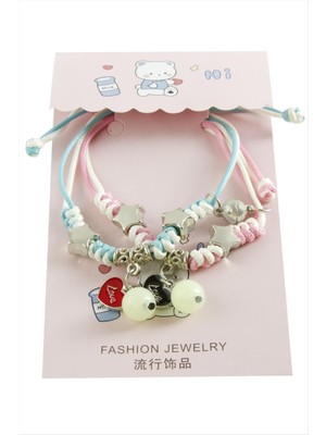 Fantastik Store 2 Adet Kalp Lüks Ip Bileklik