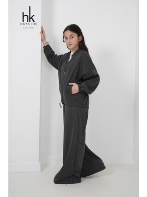 Haykids Kız Çocuk Fermuarlı Takım