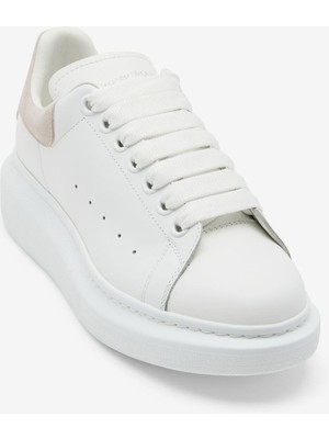 Mcqueen Kadın Kalın Tabanlı Deri Sneakers - Beyaz/pudra