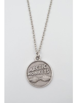 IDR Arctic Monkeys Gümüş Kaplama Düz Zincir Kolye