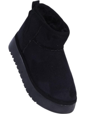 Skuaiter Skuaıter Garf Siyah Kız Çocuk Içi Kürklü Düz Bot