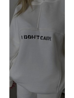 Nnstartshopping  Nakış Işlemeli Üç Iplik Sweat Takım- Beyaz