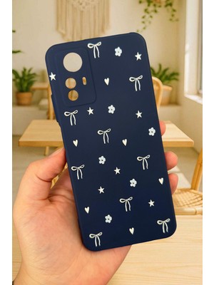 Vip Case Redmi Note 12S- Mini Fiyonk Desenli Silikon Darbe Emici Klasik Korumalı Rubber Kılıf
