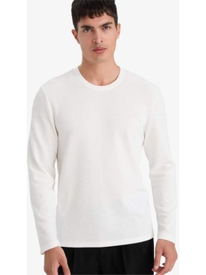 DeFacto Slim Fit Bisiklet Yaka Sweatshirt G2605AX25AU