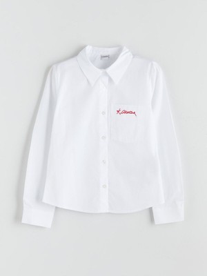 LC Waikiki Yeni Sezon Atatürk Imza Nakışlı Kız Çocuk GÖMLEK_8684689193219