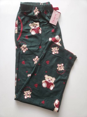 Pijamoni Cepli Süet Büyük Beden Pijama Altı 494