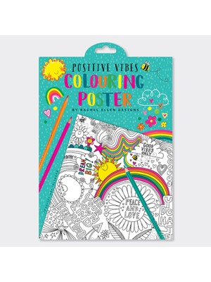 Smiggle Rachel Ellen - Positive Vibes Dev Boyama Posterleri