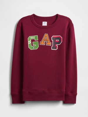 Gap Erkek Çocuk Kırmızı Gap Logo Sweatshirt