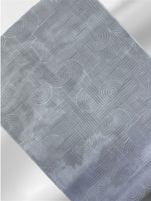 Siyam Halı 4304 Desen Gri Renk Kesme Kaymaz Taban Halı Yolluk