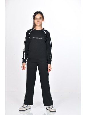 Giyinse Liora Kız Çocuk Eşofman Takımı Siyah