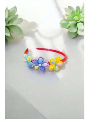 Aymeta Çocuk Papatya Figürlü Parlak Renklerde Taç