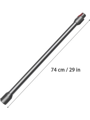 Techpart Dyson V12 Detect Slim Modeli Uyumlu Nikel Dikey Süpürge Boru
