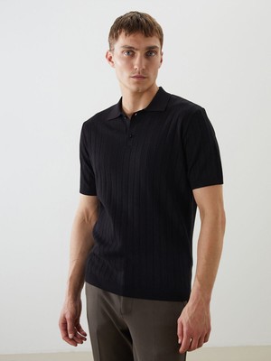 LC Waikiki Hilfa Yeni Sezon Polo Yaka Kısa Kollu Erkek Triko KAZAK_8684687979587