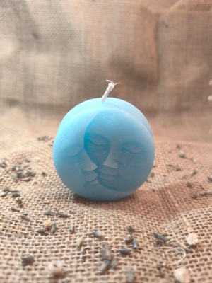 Seç Al Güneş ve Ay Yüzlü Dekoratif Mum, Tek Renk