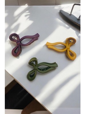 Aymeta Kadın 3 Adet 11 cm Mat Mandal Toka