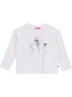 Barbie Baskılı Ekru Kız Çocuk T-Shirt BRB5WG-TST6208