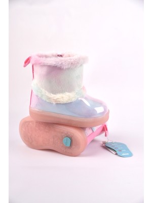 Vicco Peli Işıklı Kürklü Kız Çocuk Bot – Fermuarlı Anatomik Taban | 22-25 Numara