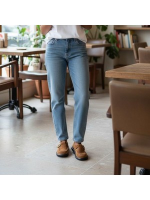 Ne&Ve Shoes Taba Süet Deri Kadın Casual Ayakkabı Düz Taban Bantlı Tasarım