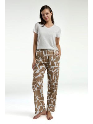 Pierre Cardin Kadın Süprem Kumaş Kısa Kollu V Yaka Ikili Takım