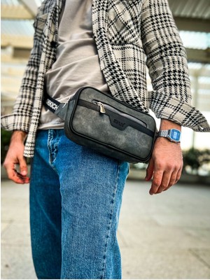 Chekich CH101 - Poani Tablet Erkek Çanta Sıyah / Antrasıt