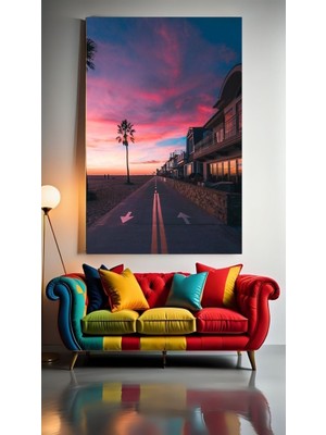 Özkacar Group Uzun Güzel Bir Yol 1  :)Ev Duvar Salon Güzellik Salonu Ofis Dükkan Dekarasyon Kanvas Tablo