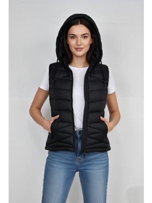 Dynamo Kadın Kapüşonlu Spor Yelek 5002 BGL-ST04912