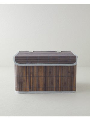English Home Selina Bambu Saklama Kutusu 33X23X20 cm Antrasit