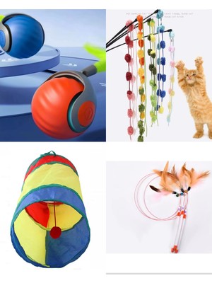 Merim Kedi Oyuncakları Seti 4' Lü