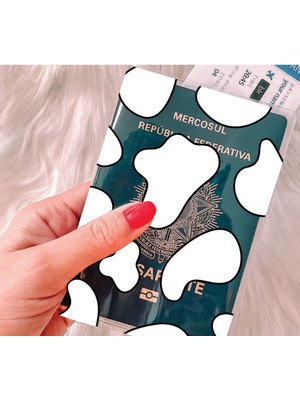 Nurdic Tüm Ülke Pasaportları ile Uyumlu Şeffaf Pvc Baskılı Cepli Pasaport Kılıfı Kabı - Dalmacya