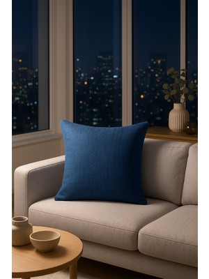 Premier Home Nadia Kırlent Kılıfı Lacivert V1 38X38