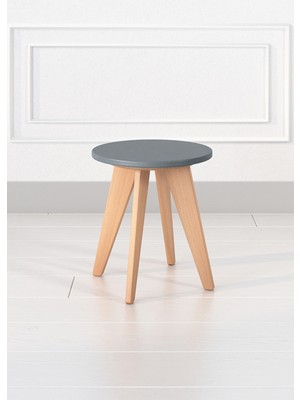 Woody&Happy Woody Çocuk Taburesi Gri