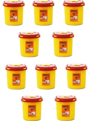 Muhtelif Tıbbi Atık Kovası 1.3 Lt - 10 Adet