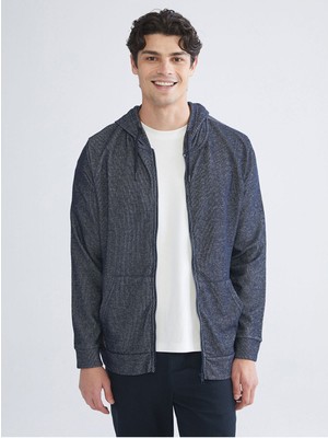 LC Waikiki Izr Yeni Sezon Kapüşonlu Uzun Kollu Erkek Fermuarlı SWEATSHIRT_8684686492889