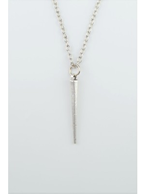 IDR Çubuk Gümüş Kaplama Düz Zincir Kolye