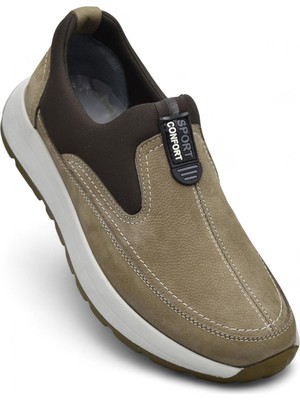 Ispartalılar 5501 Ortopedik Taban Hakiki Nubuk Deri Erkek Ayakkabı Mevsimlik Kışlık Erkek Ayakkabı