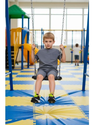 FRM Erkek Çocuk Pamuklu Örme Basic T Shirt ve Şort Takımı Kaliteli Şık Rahat  Günlük